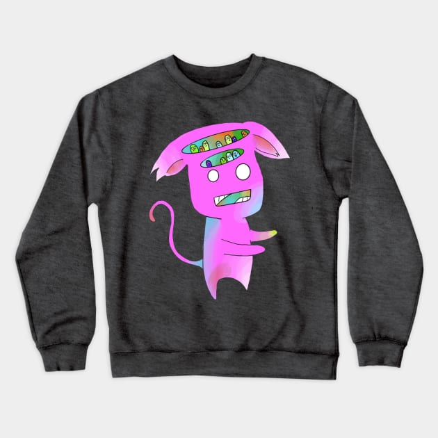 Monster Party Crewneck Sweatshirt by xaxuokxenx